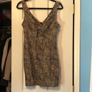 Mini cheetah dress